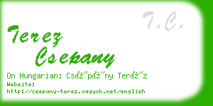 terez csepany business card